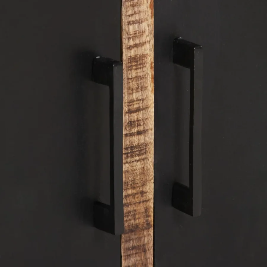 Buffet avec 2 tiroirs 55x35x60 cm bois massif de manguier - 8