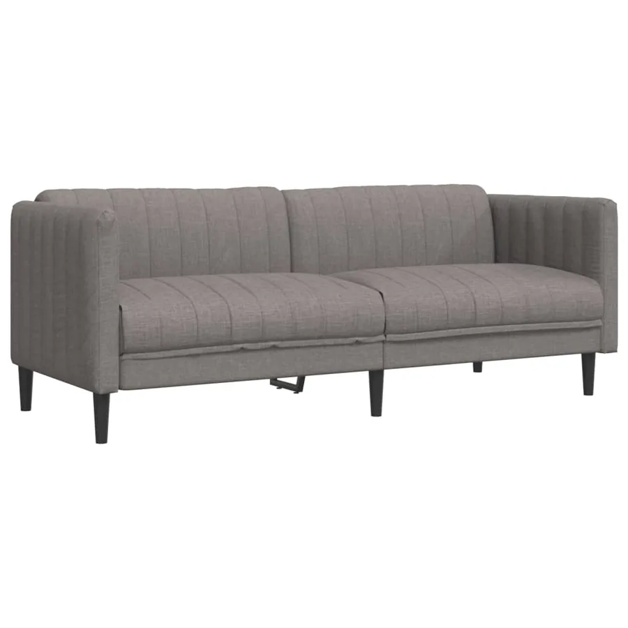 Ensemble de canapés 2 pcs taupe tissu - 5