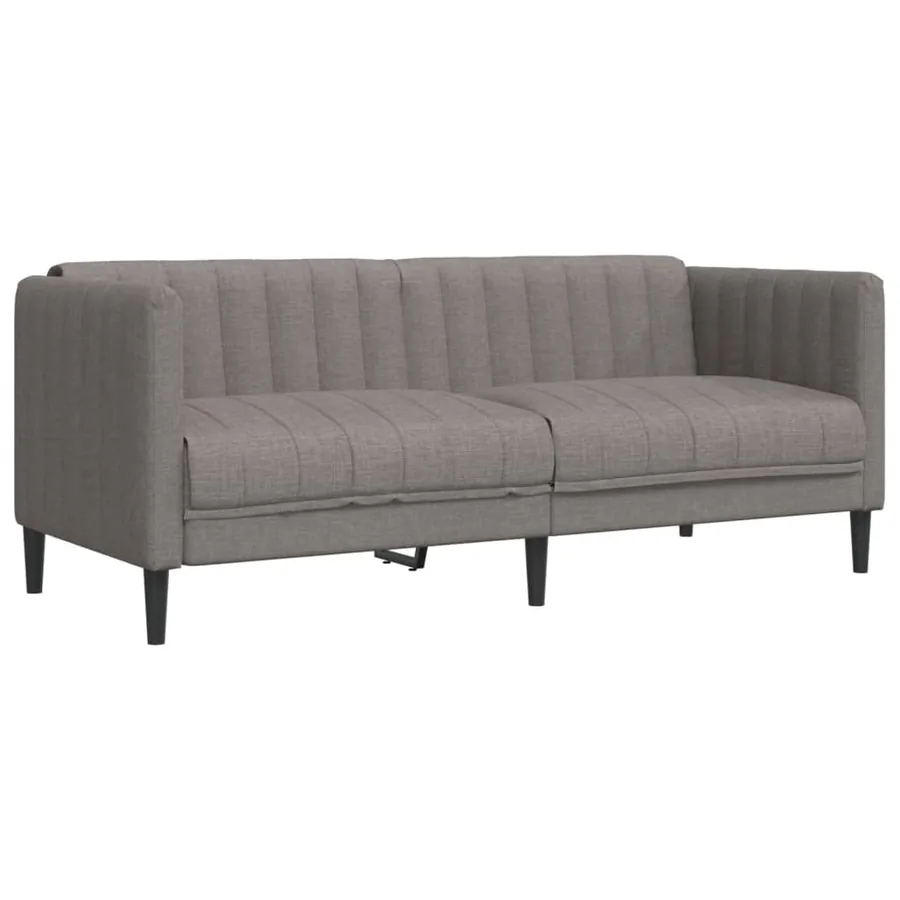 Ensemble de canapés 3 pcs taupe tissu - 5