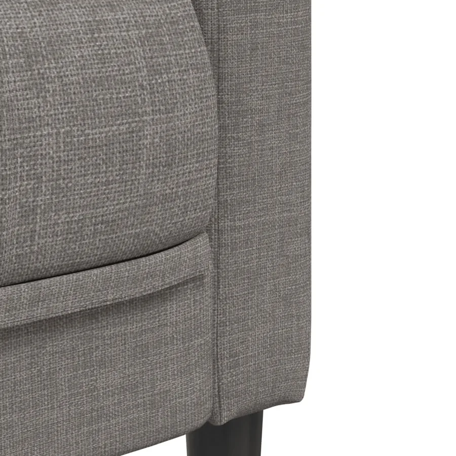 Ensemble de canapés 3 pcs taupe tissu - 7