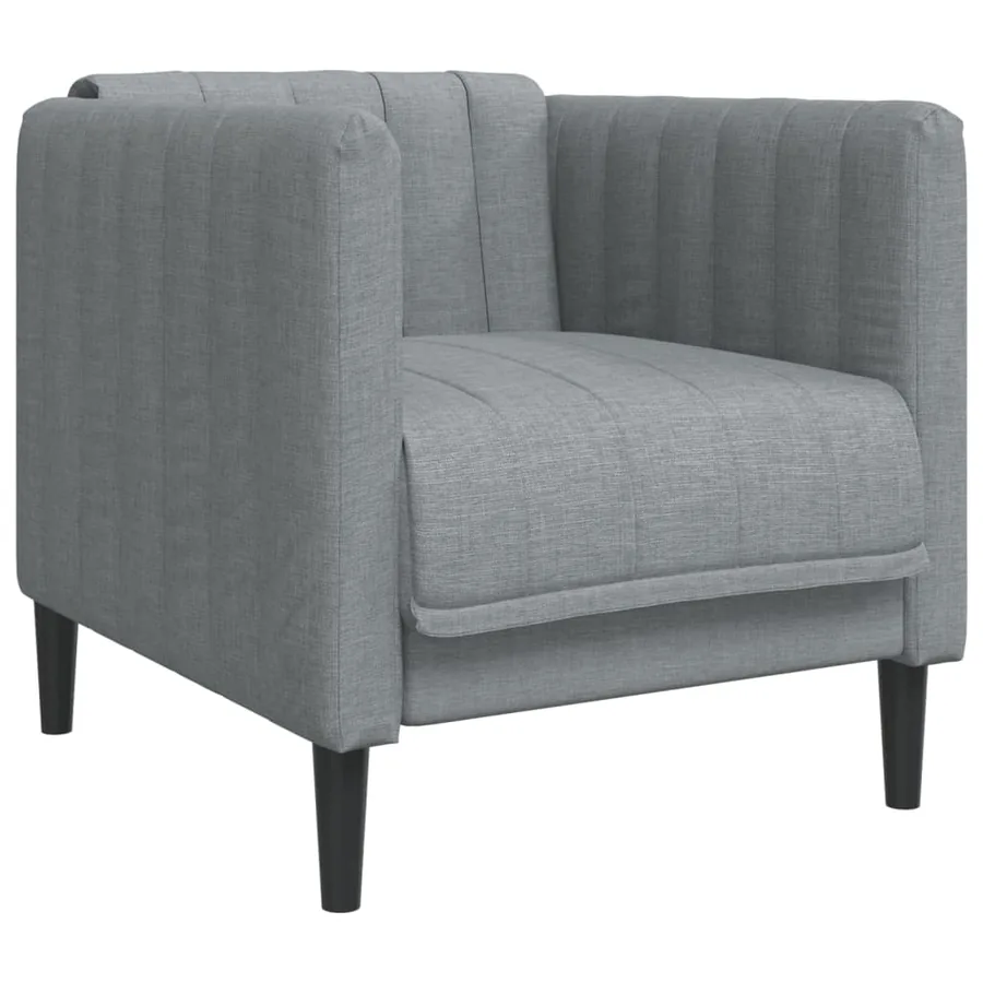 Ensemble de canapés 3 pcs gris clair tissu - 4