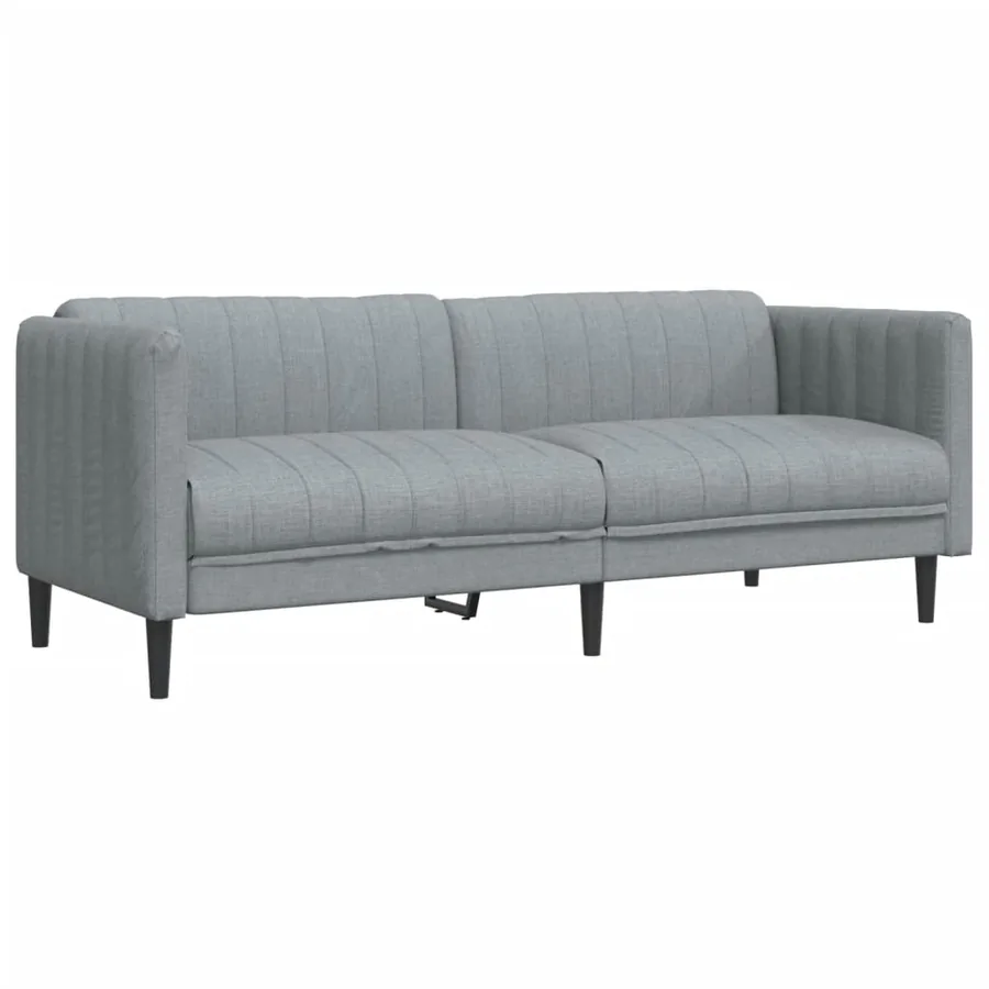 Ensemble de canapés 3 pcs gris clair tissu - 6