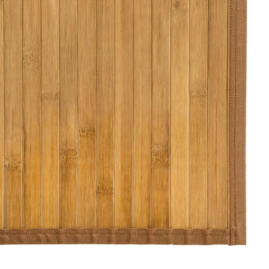 Tapis rectangulaire naturel 80x100 cm bambou - 6