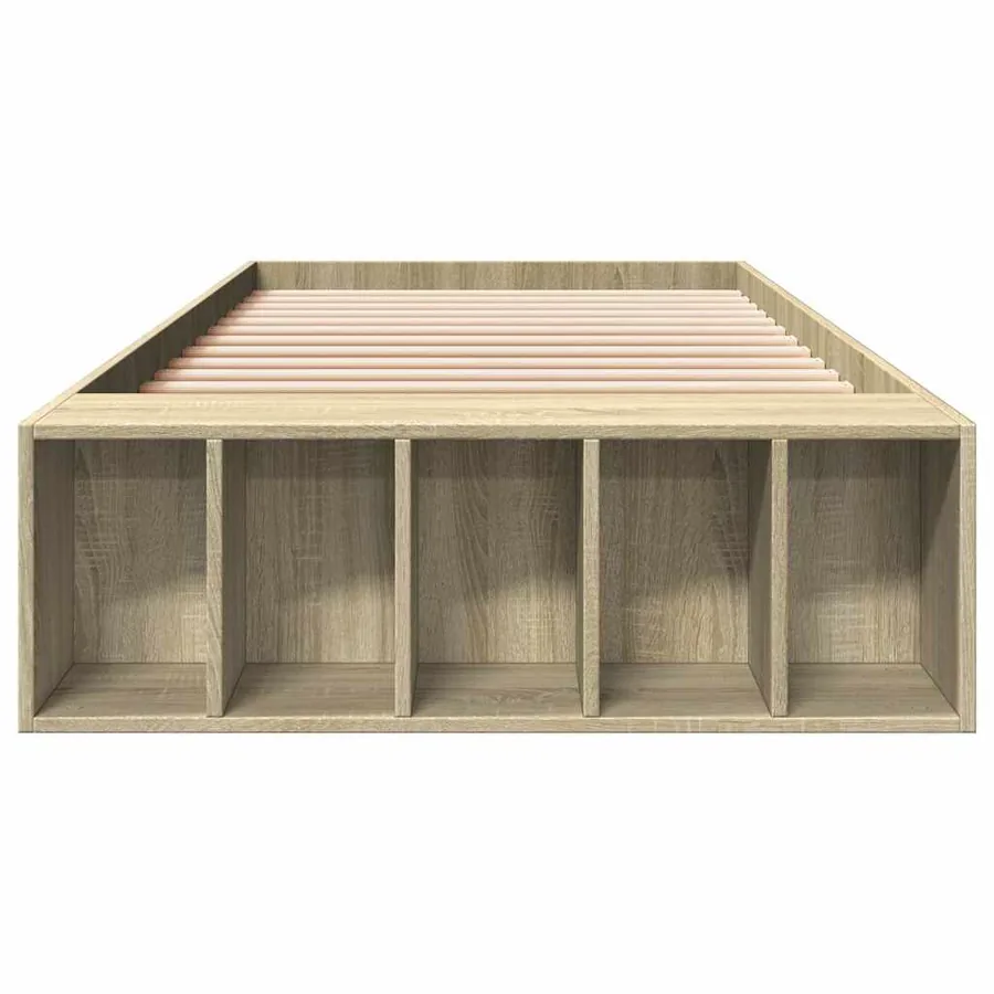 Cadre de lit sans matelas chêne sonoma 90x200 cm - 4