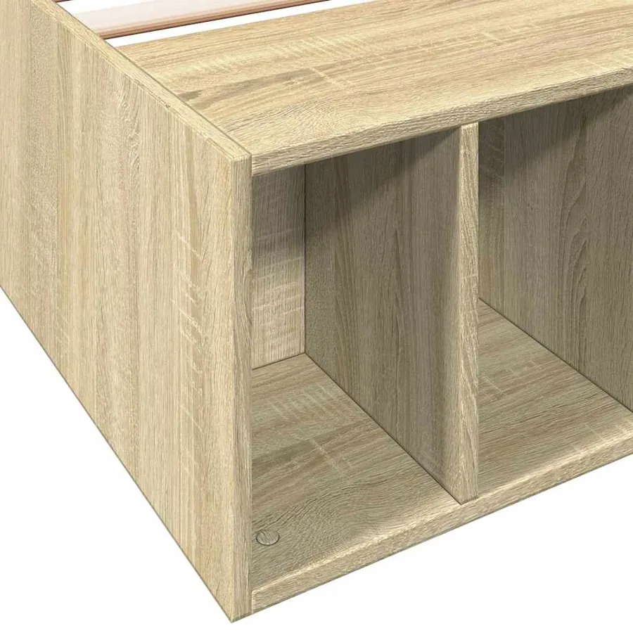 Cadre de lit sans matelas chêne sonoma 90x200 cm - 7