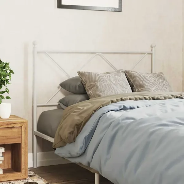 Tête de lit de remplacement métal blanc 100 cm