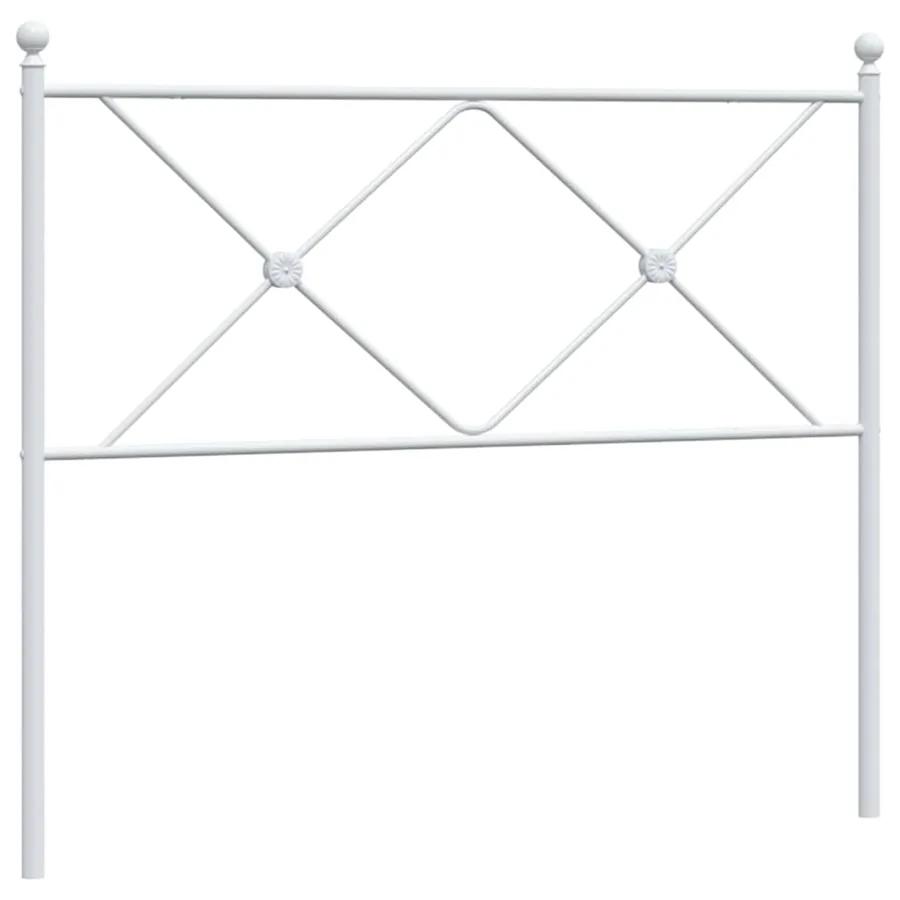 Tête de lit de remplacement métal blanc 100 cm - 2