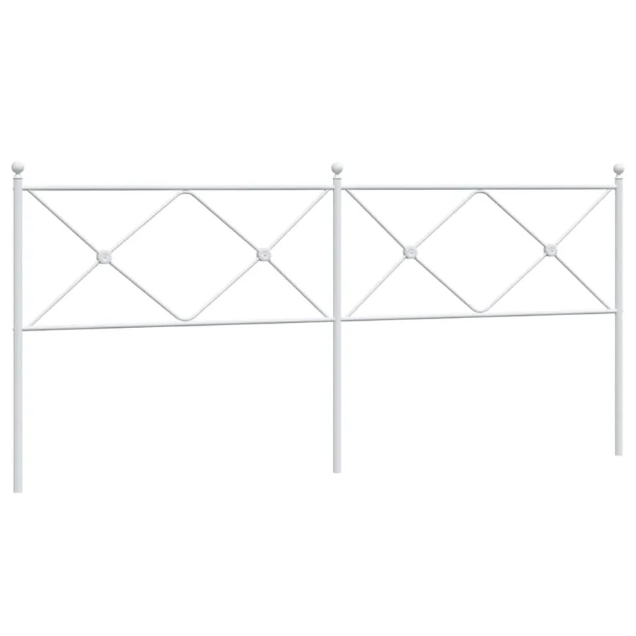 Tête de lit de remplacement métal blanc 193 cm - 2