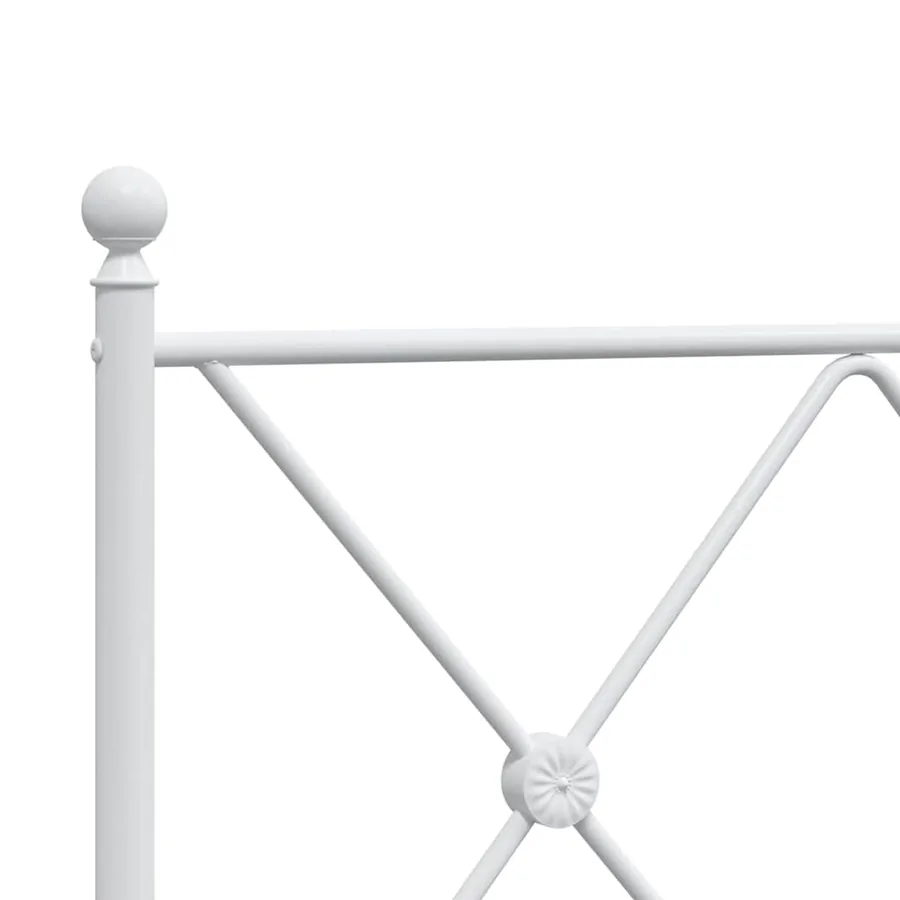 Tête de lit de remplacement métal blanc 193 cm - 5