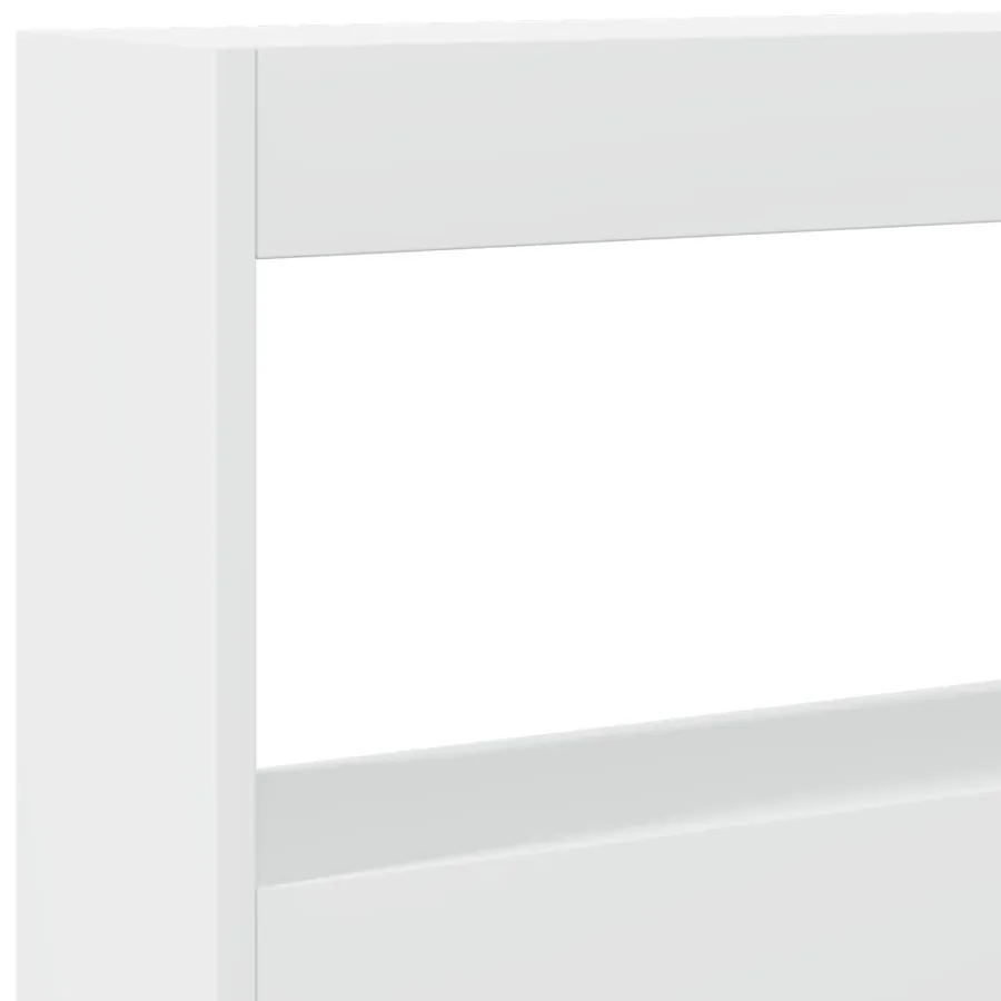 Armoire tête de lit avec LED blanc 160x17x102 cm - 9