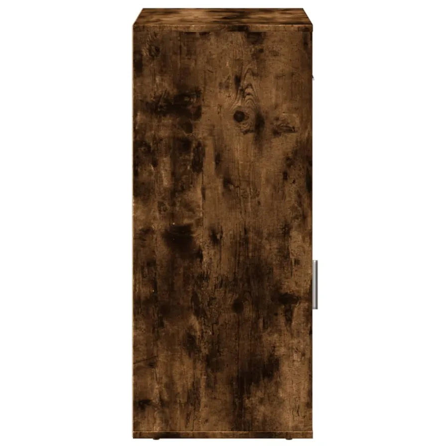 Armoire de rangement chêne fumé 56,5x39x90 cm bois d'ingénierie - 6