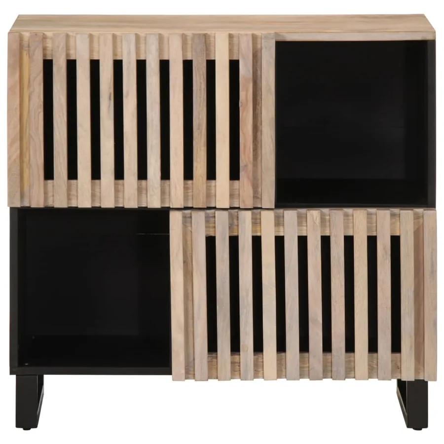 Buffet 80x34x75 cm Bois massif de manguier - 2
