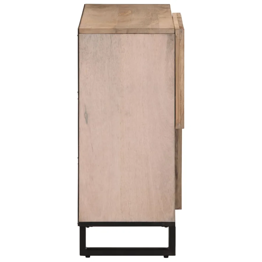 Buffet 80x34x75 cm Bois massif de manguier - 4