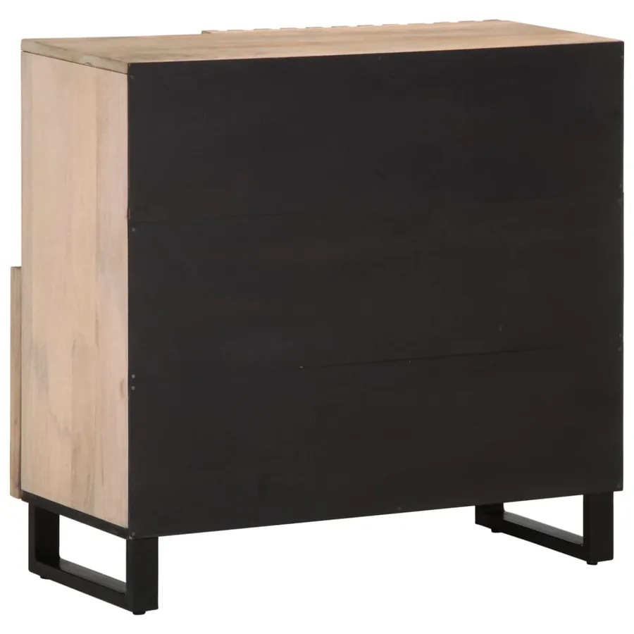Buffet 80x34x75 cm Bois massif de manguier - 5