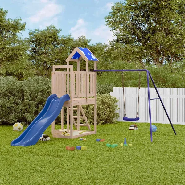 Aire de jeux d'extérieur bois de pin massif