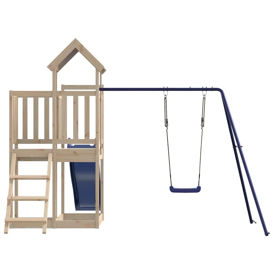 Aire de jeux d'extérieur bois de pin massif - 7