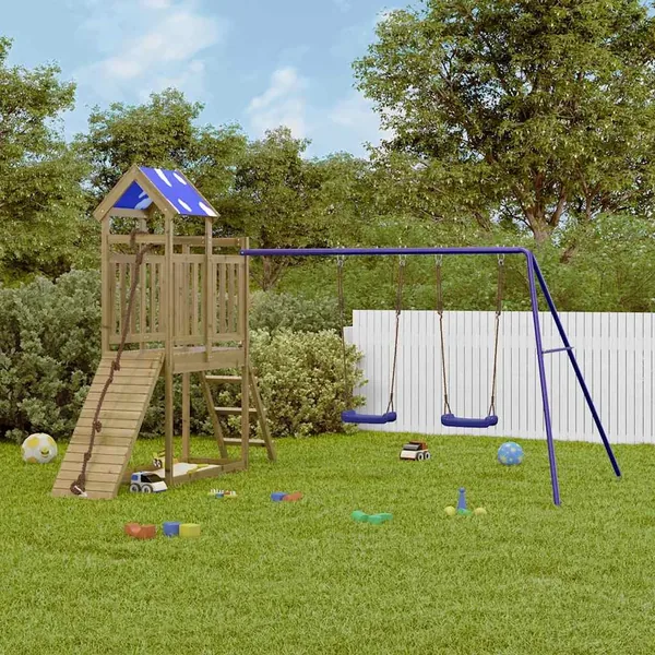 Aire de jeux d'extérieur bois de pin imprégné