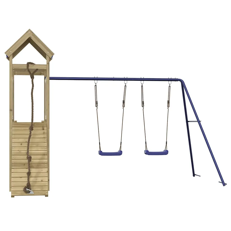 Aire de jeux d'extérieur bois de pin imprégné - 3