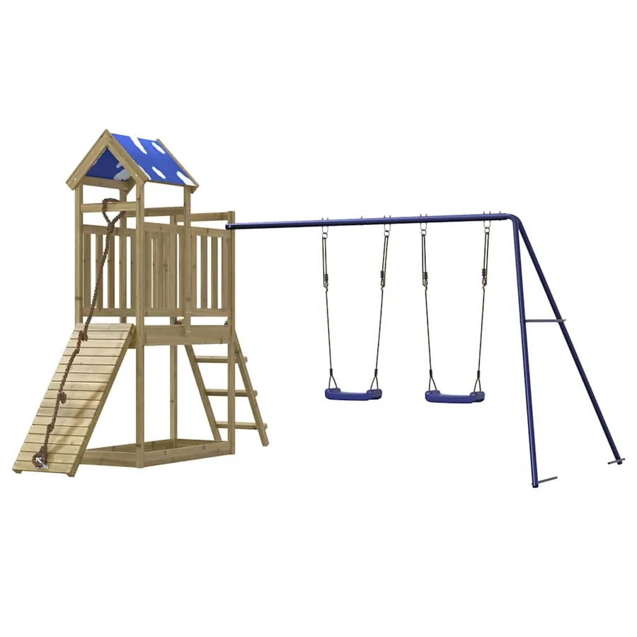 Aire de jeux d'extérieur bois de pin imprégné - 4