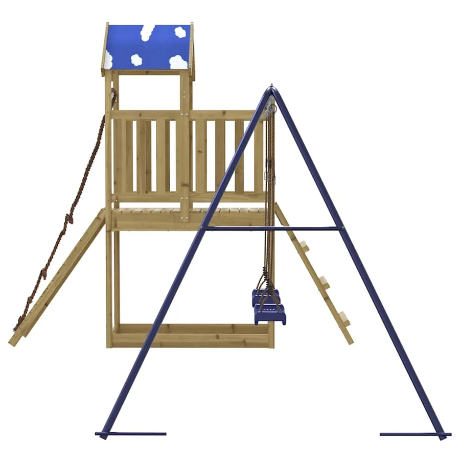 Aire de jeux d'extérieur bois de pin imprégné - 5