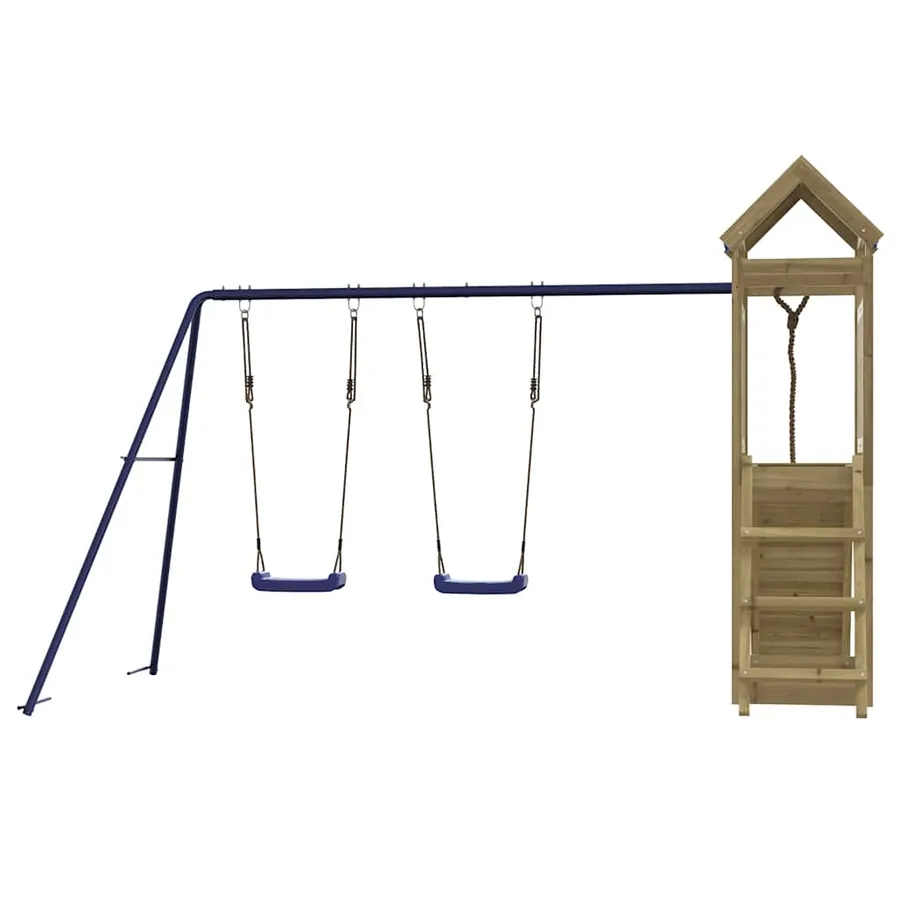 Aire de jeux d'extérieur bois de pin imprégné - 7