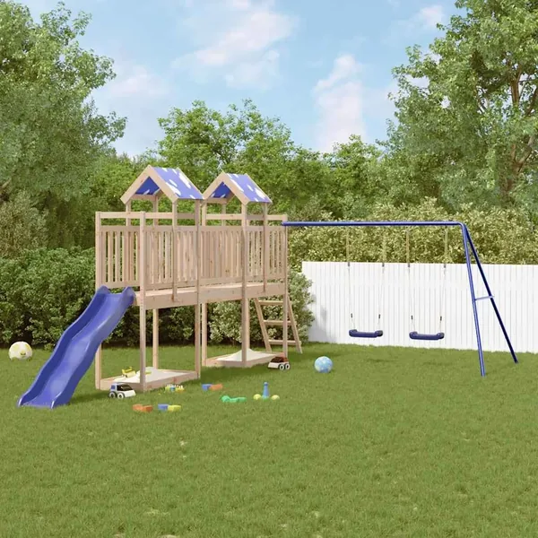 Aire de jeux d'extérieur bois de pin massif