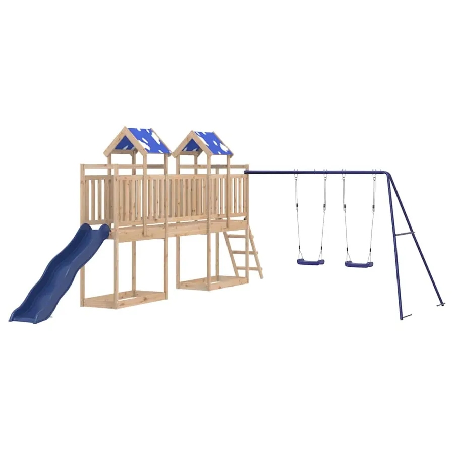 Aire de jeux d'extérieur bois de pin massif - 3