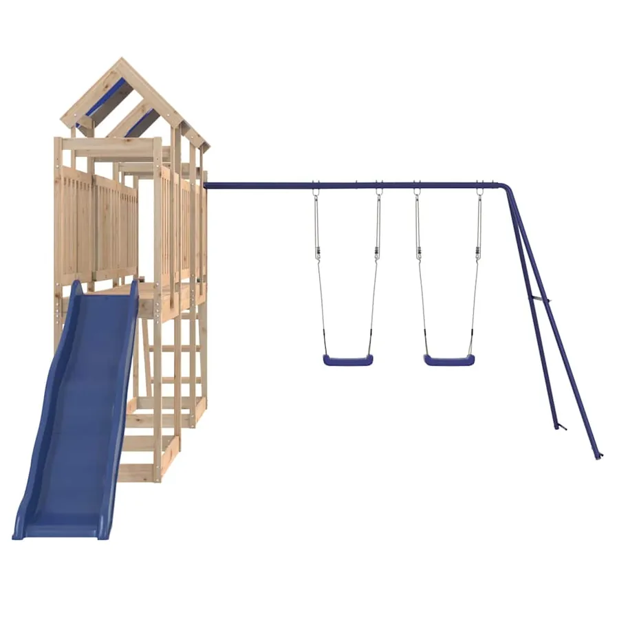 Aire de jeux d'extérieur bois de pin massif - 4