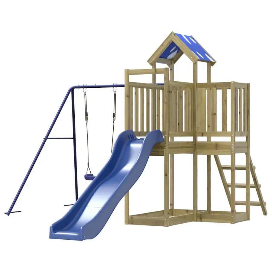 Aire de jeux d'extérieur bois de pin imprégné - 4