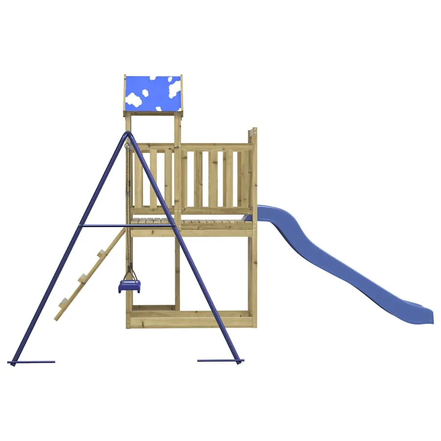Aire de jeux d'extérieur bois de pin imprégné - 5