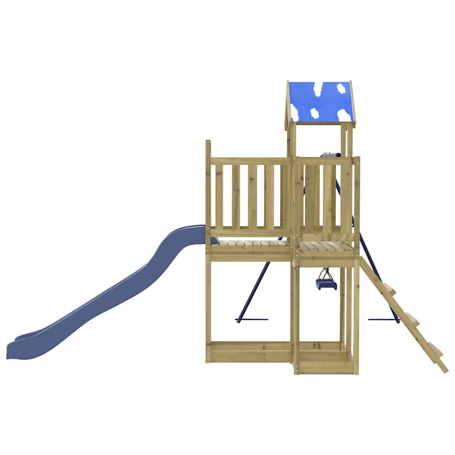 Aire de jeux d'extérieur bois de pin imprégné - 6