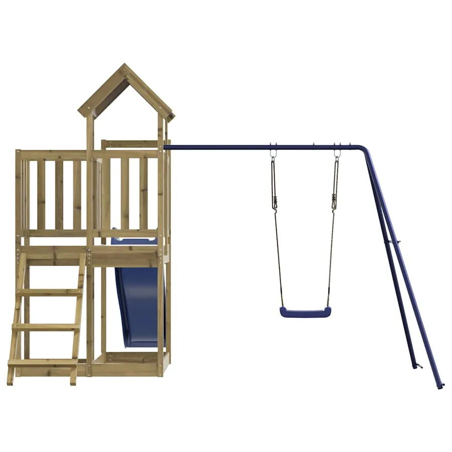 Aire de jeux d'extérieur bois de pin imprégné - 7