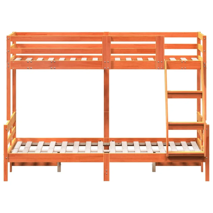 Lit superposé sans matelas 80x200/120x200 cm bois massif - 4