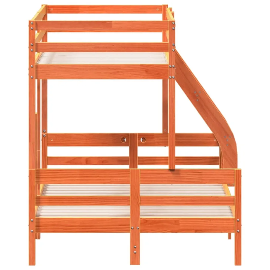 Lit superposé sans matelas 80x200/120x200 cm bois massif - 5
