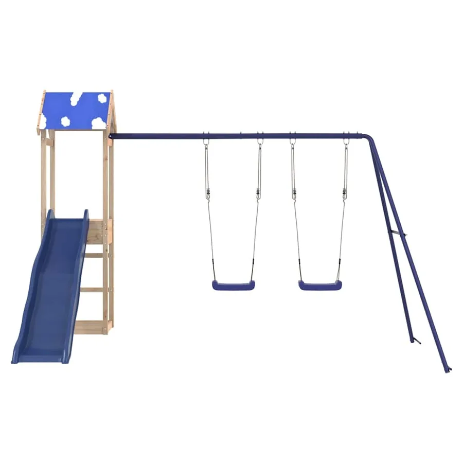 Aire de jeux d'extérieur bois de pin massif - 4