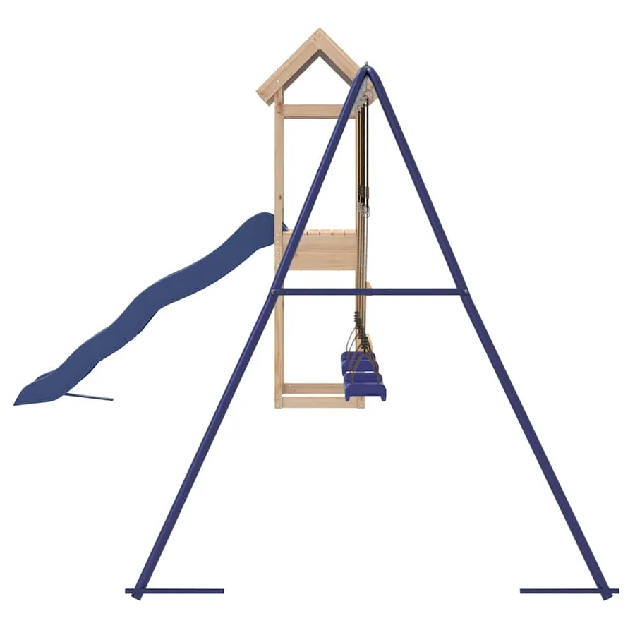 Aire de jeux d'extérieur bois de pin massif - 6