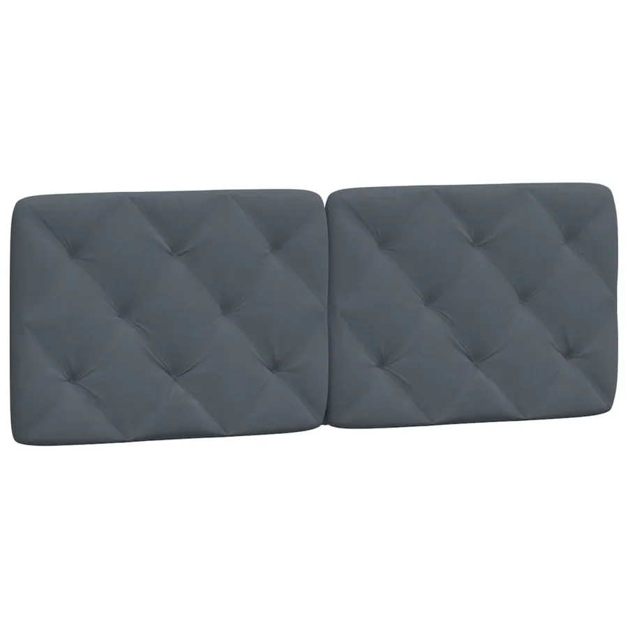 Lit avec matelas gris foncé 120x200 cm velours - 5