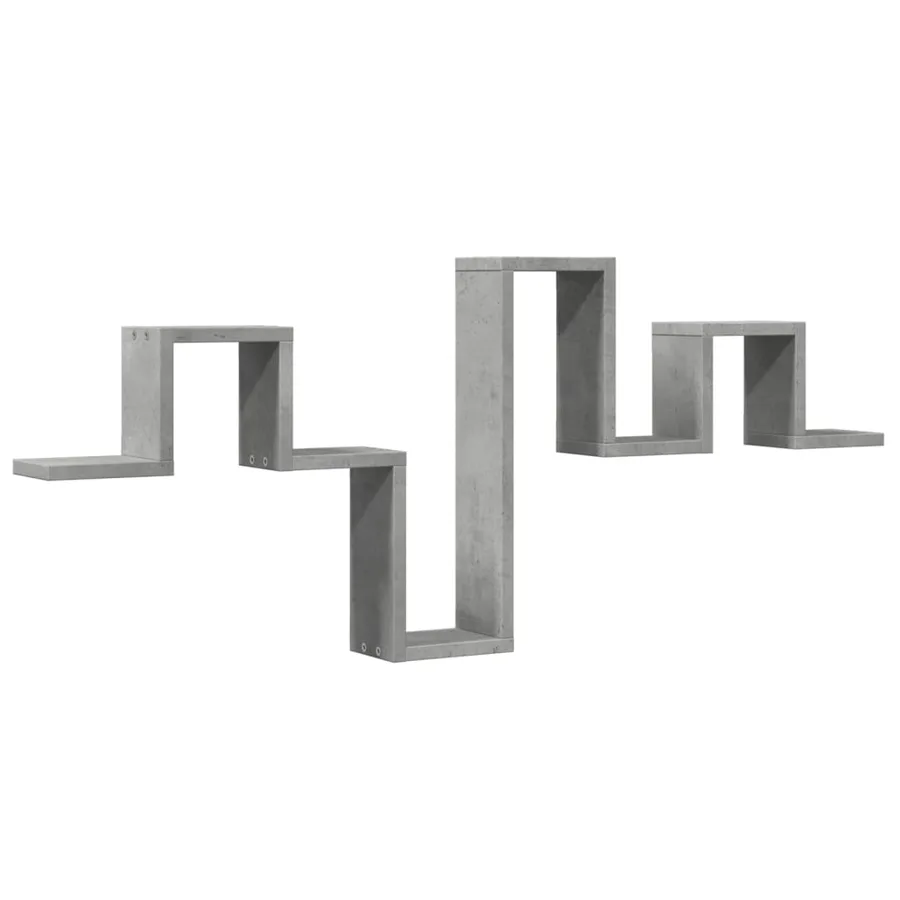 Étagère murale gris béton 104,5x10x43 cm bois d'ingénierie - 2
