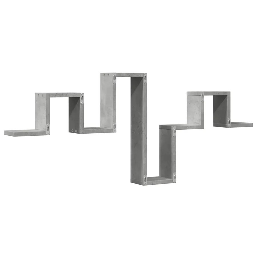 Étagère murale gris béton 104,5x10x43 cm bois d'ingénierie - 7