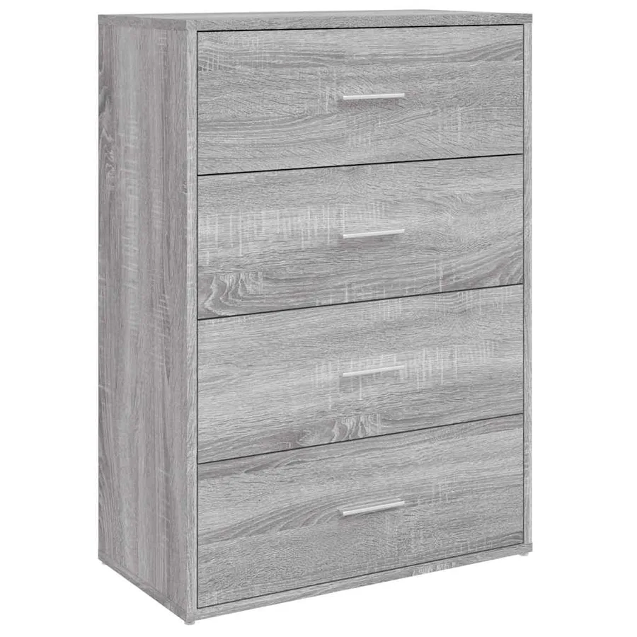 Buffet sonoma gris 60x31x84 cm bois d'ingénierie - 2