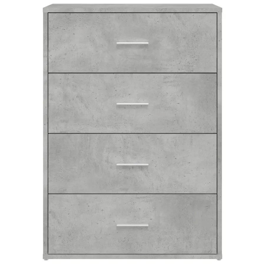 Buffets 2 pcs gris béton 60x31x84 cm bois d'ingénierie - 5