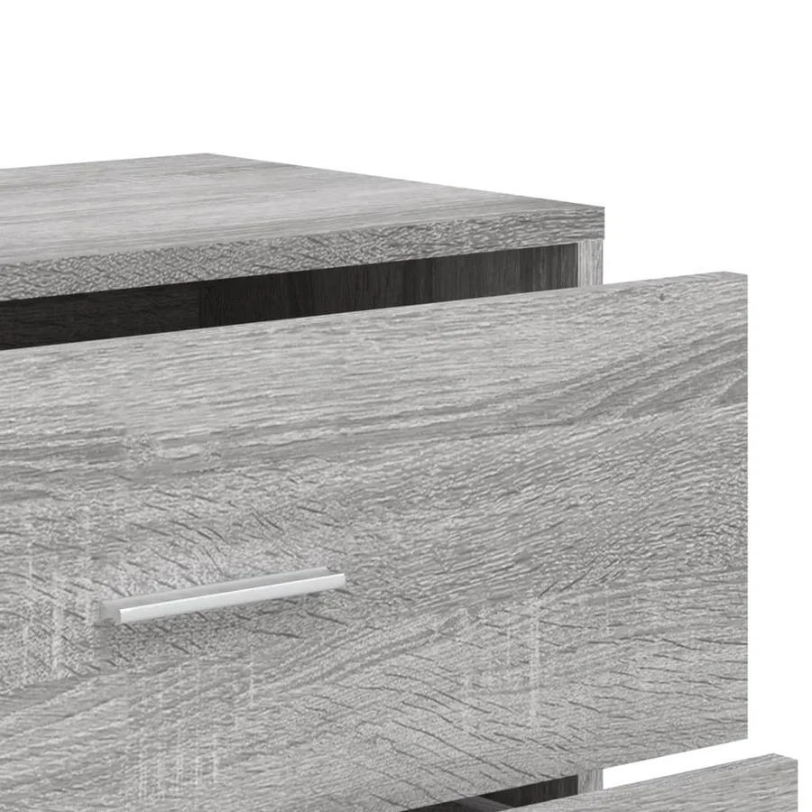 Buffets 2 pcs sonoma gris 60x31x84 cm bois d'ingénierie - 8