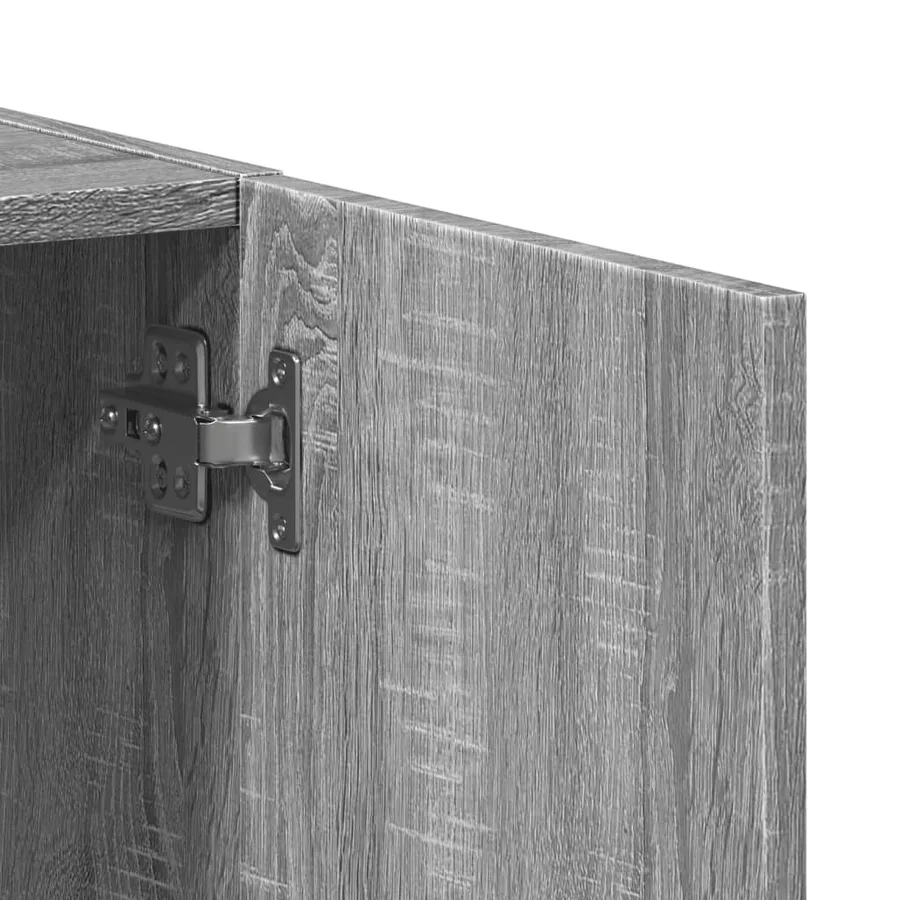 Armoire de classement sonoma gris bois d'ingénierie - 8