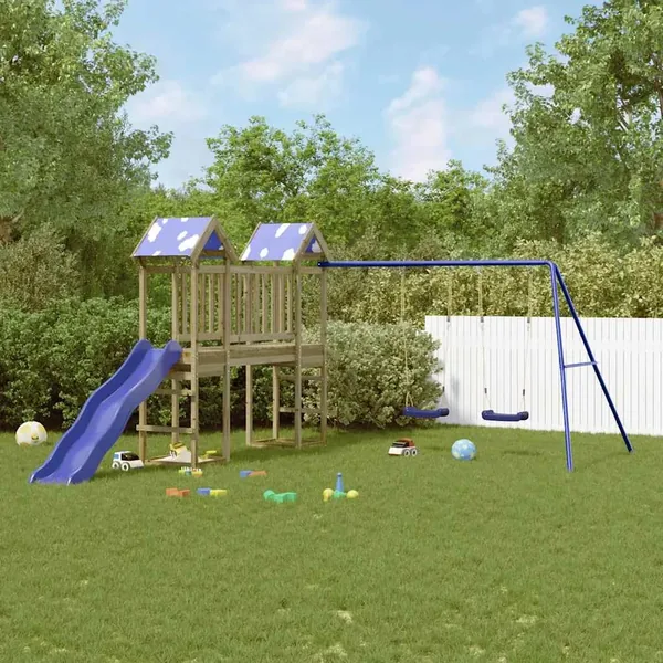 Aire de jeux d'extérieur bois de pin imprégné