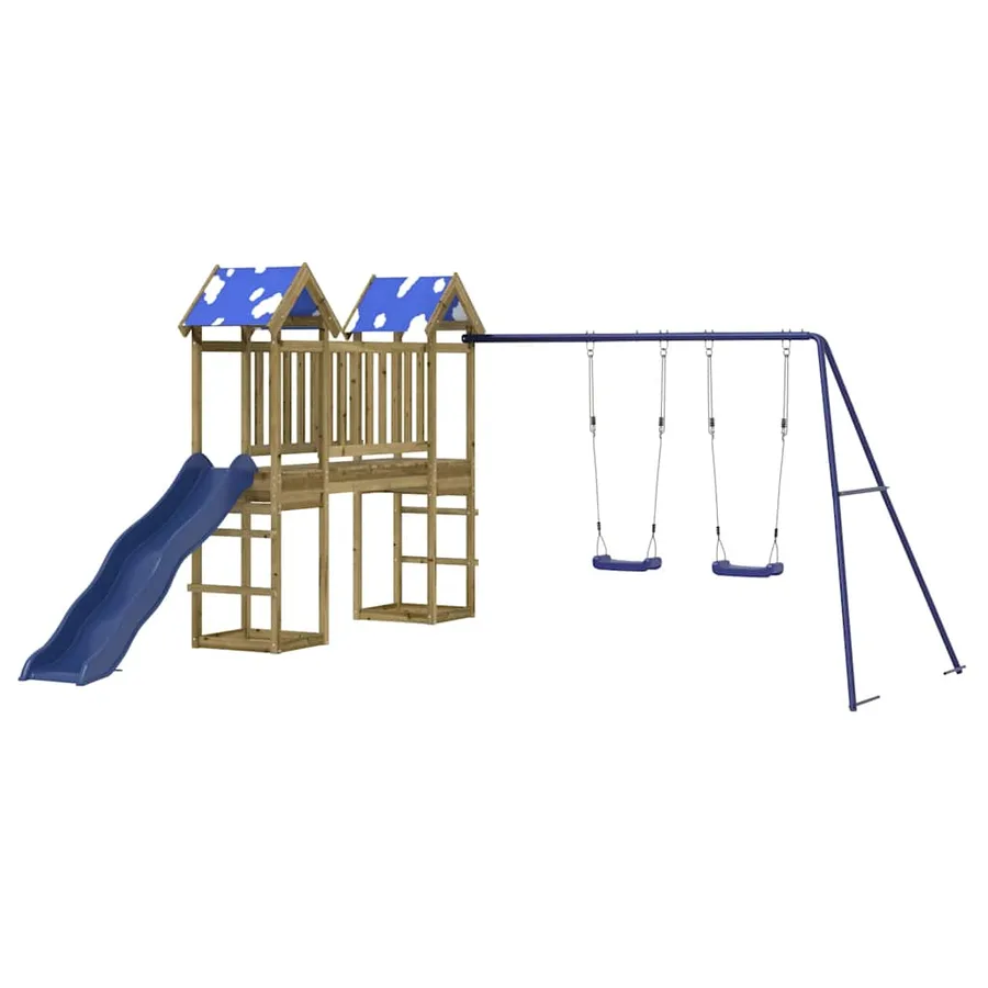 Aire de jeux d'extérieur bois de pin imprégné - 3