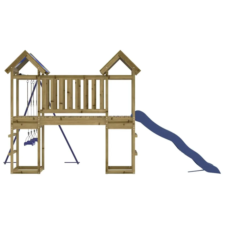 Aire de jeux d'extérieur bois de pin imprégné - 5
