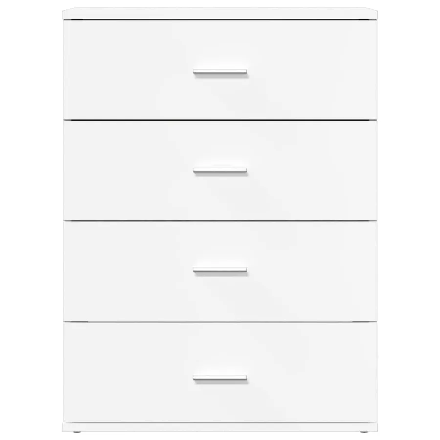Buffet blanc 60x39x80 cm bois d’ingénierie - 5