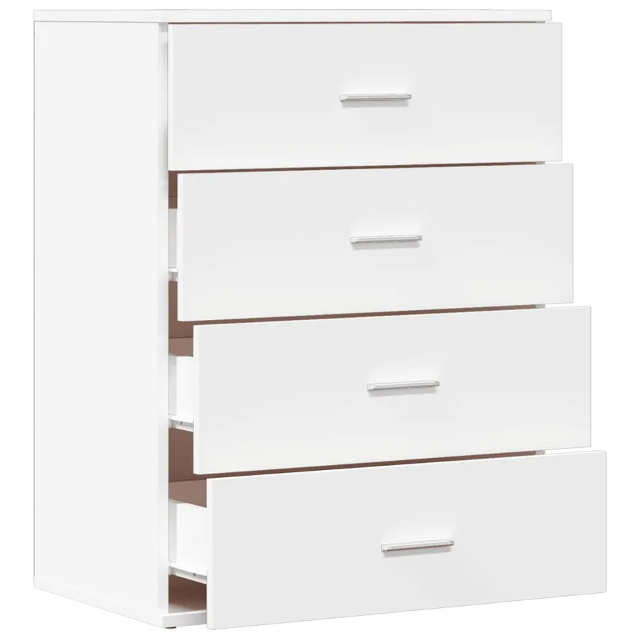 Buffet blanc 60x39x80 cm bois d’ingénierie - 6