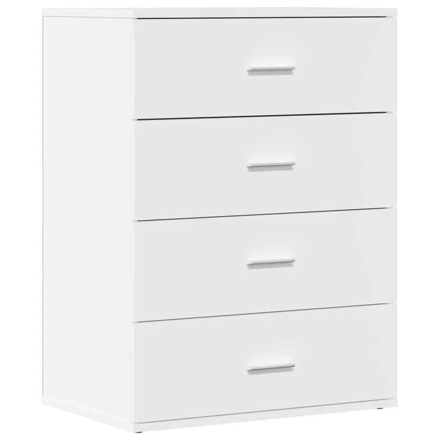 Buffets 2 pcs blanc 60x39x80 cm bois d’ingénierie - 4