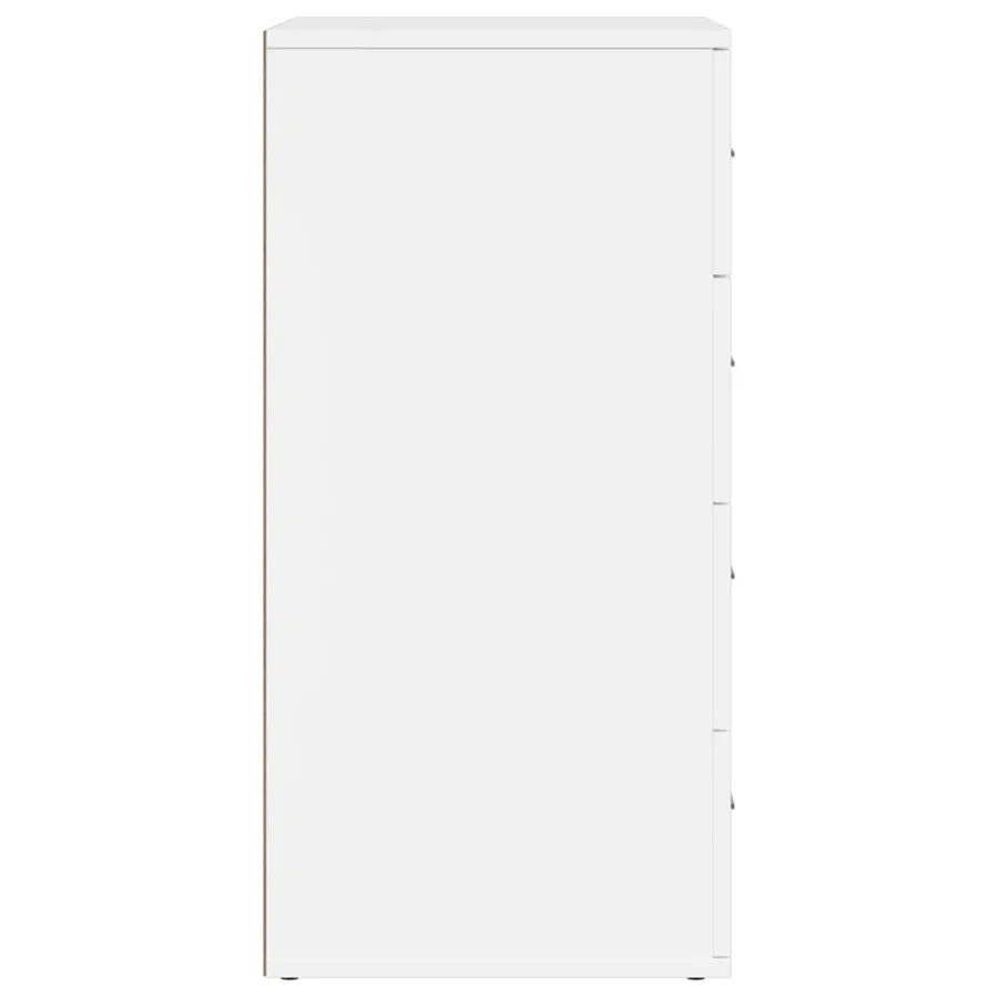 Buffets 2 pcs blanc 60x39x80 cm bois d’ingénierie - 6